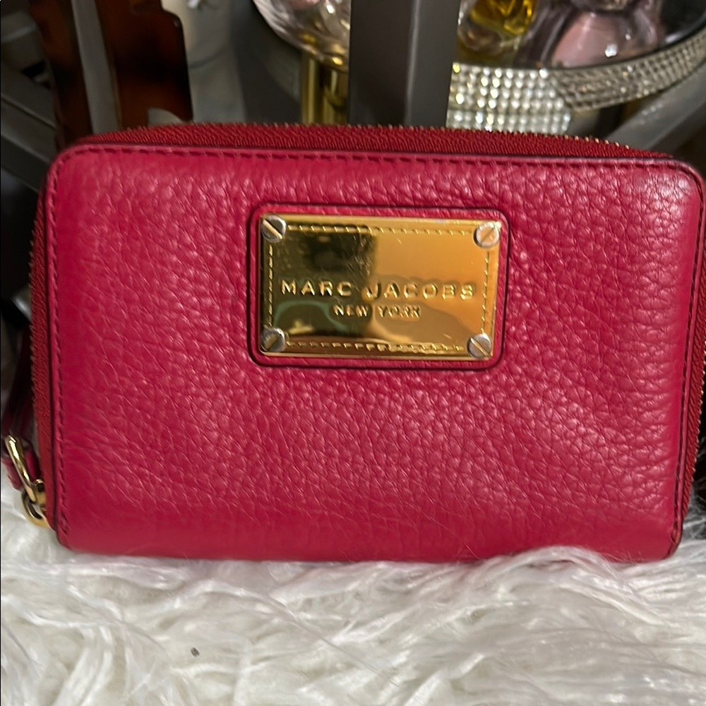 Marc Jacobs Red Wristlet Wallet